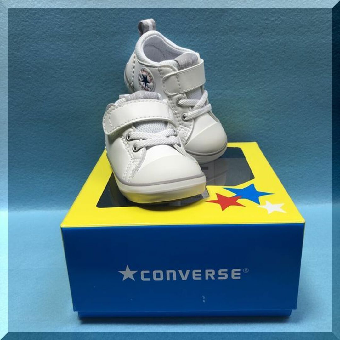 CONVERSE(コンバース)の12.5ｃｍ　コンバース　ミニ　オールスター　Ｎ　Ｖ－1　ホワイト/ホワイト キッズ/ベビー/マタニティのベビー靴/シューズ(~14cm)(スニーカー)の商品写真