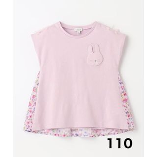 エニィファム(anyFAM)のany FAM KIDS 110㎝　バックシャン Tシャツ　ピンク　花柄(Tシャツ/カットソー)