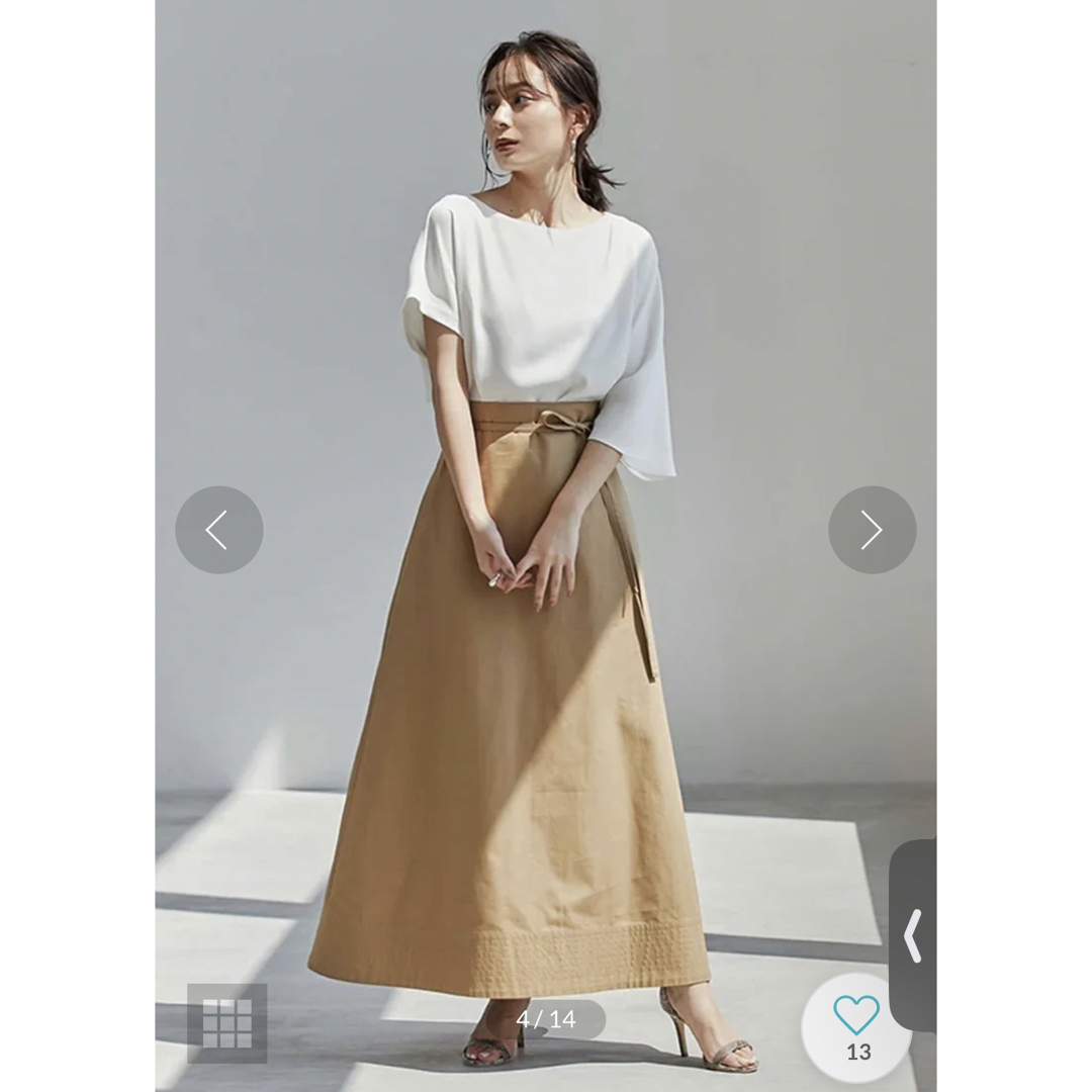 ánuans(アニュアンス)のイチコ様専用 anuans コットンハイウエストフレアスカート ¥3,800 レディースのスカート(ロングスカート)の商品写真