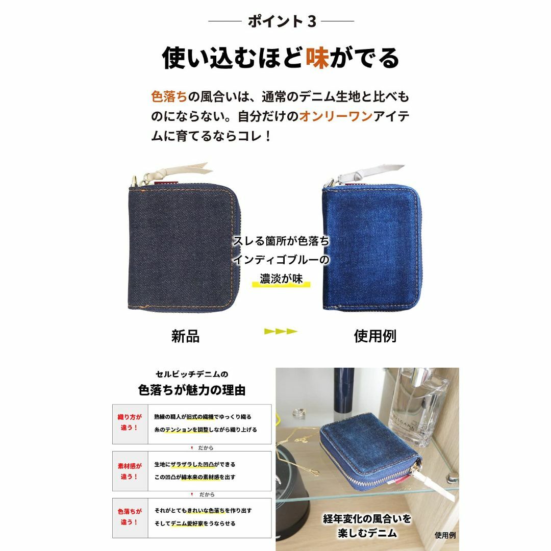 NeedNetworkカードケース 岡山デニム カード入れ スキミング防止 大容 3