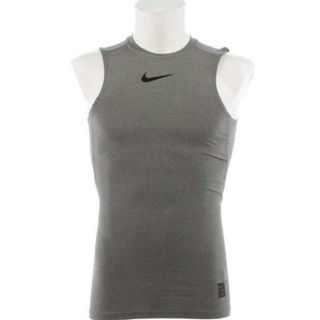 NIKE PRO コンプレッショントップ　ノースリーブ　グレー(タンクトップ)