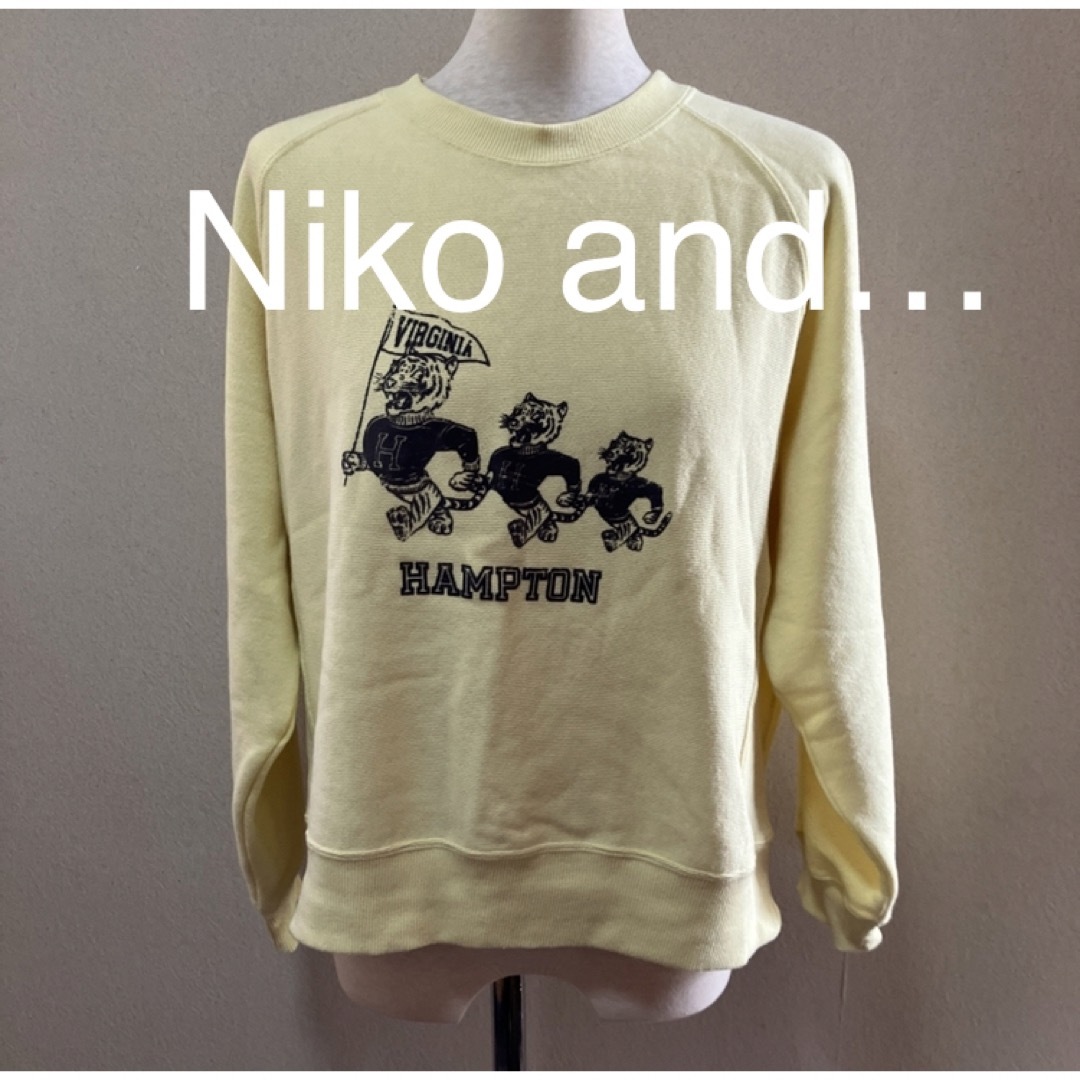 niko and...(ニコアンド)のNiko and… ニコアンド パーカー トレーナー ロゴパーカー Ｍ 美品 レディースのトップス(パーカー)の商品写真