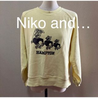 ニコアンド(niko and...)のNiko and… ニコアンド パーカー トレーナー ロゴパーカー Ｍ 美品(パーカー)