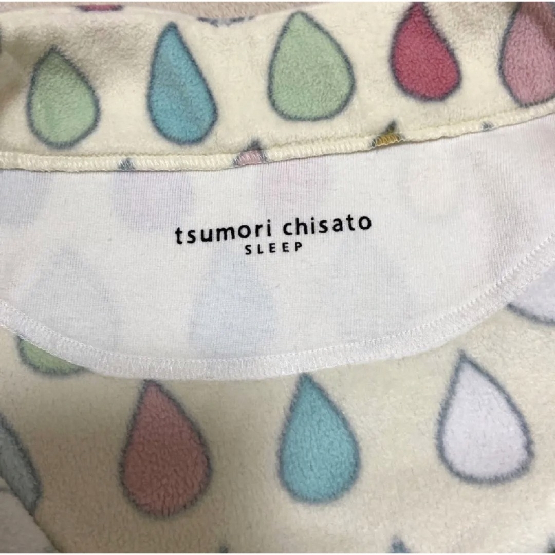 TSUMORI CHISATO SLEEP(ツモリチサトスリープ)のワコール　ツモリチサトガウン　スリープ　雨　しずく柄　ガウン　ルームウェア レディースのルームウェア/パジャマ(ルームウェア)の商品写真