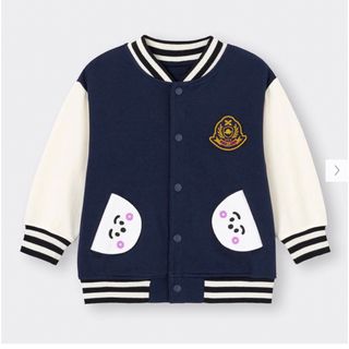 ジーユー(GU)のBABY(TODDLER)カラーブロックブルゾン(長袖) シナぷしゅ90cm男女(Tシャツ/カットソー)