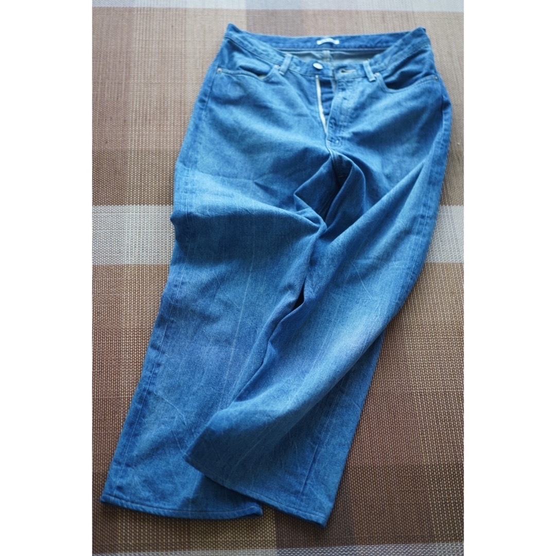 AURALEE(オーラリー)のSELVEDGE FADED LIGHT DENIM PANTS サイズ3 メンズのパンツ(デニム/ジーンズ)の商品写真