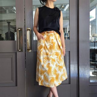 ハイクオリティな商品 DRIES VAN NOTENフロントギャザースカート