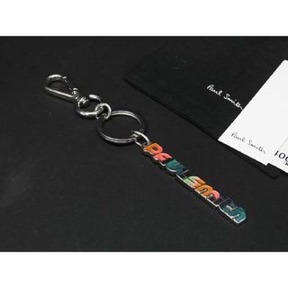 ポールスミス(Paul Smith)の■新品■未使用■ Paul Smith ポールスミス キーホルダー キーリング バッグチャーム レディース メンズ シルバー系×マルチカラー BG1588(その他)