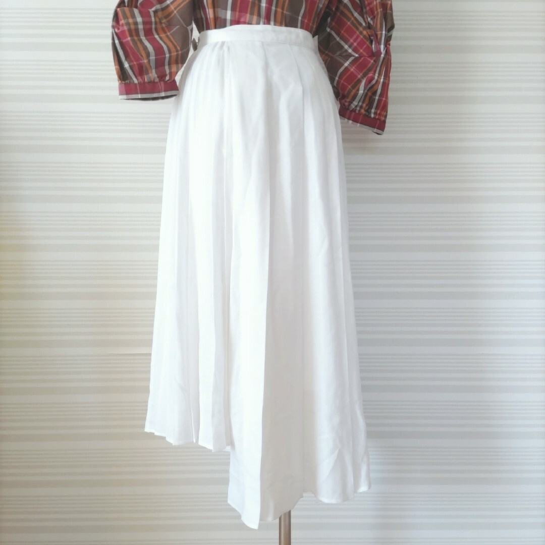 ROPE’(ロペ)の◆ロペ◆サイドプリーツロングスカート  ラップスカート ウール混 日本製 36 レディースのスカート(ロングスカート)の商品写真