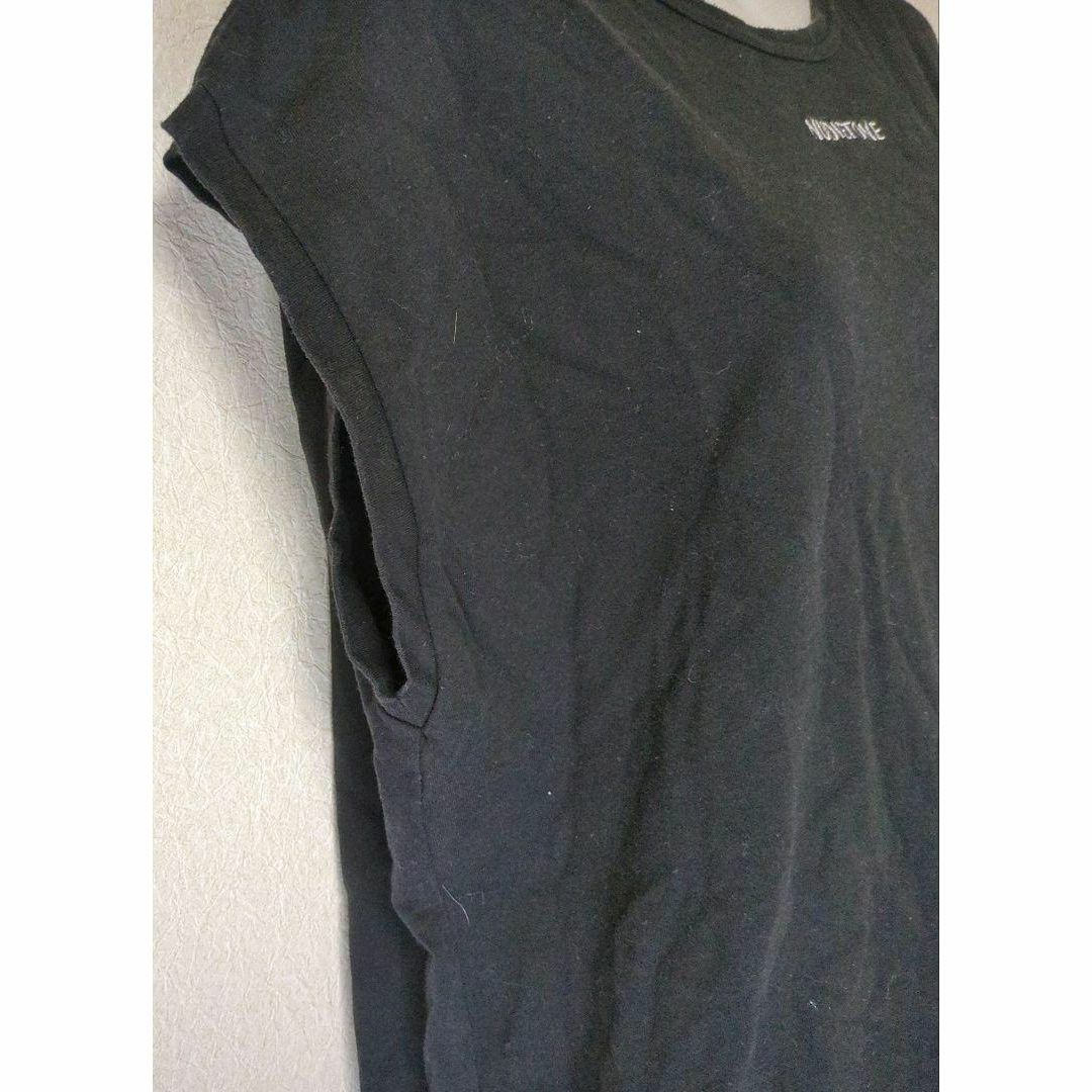 EMODA(エモダ)のEMODA エモダ ブラック ボックス型 ノースリーブ Tシャツ レディースM レディースのトップス(Tシャツ(半袖/袖なし))の商品写真