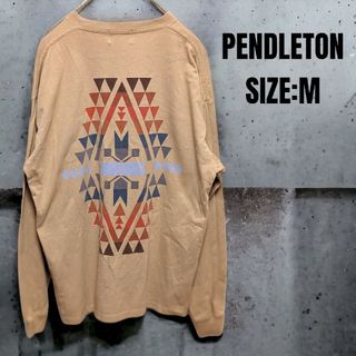 ペンドルトン(PENDLETON)のPENDLETON ペンドルトン ロンT ベージュ Mサイズ ユニセックス(Tシャツ/カットソー(七分/長袖))