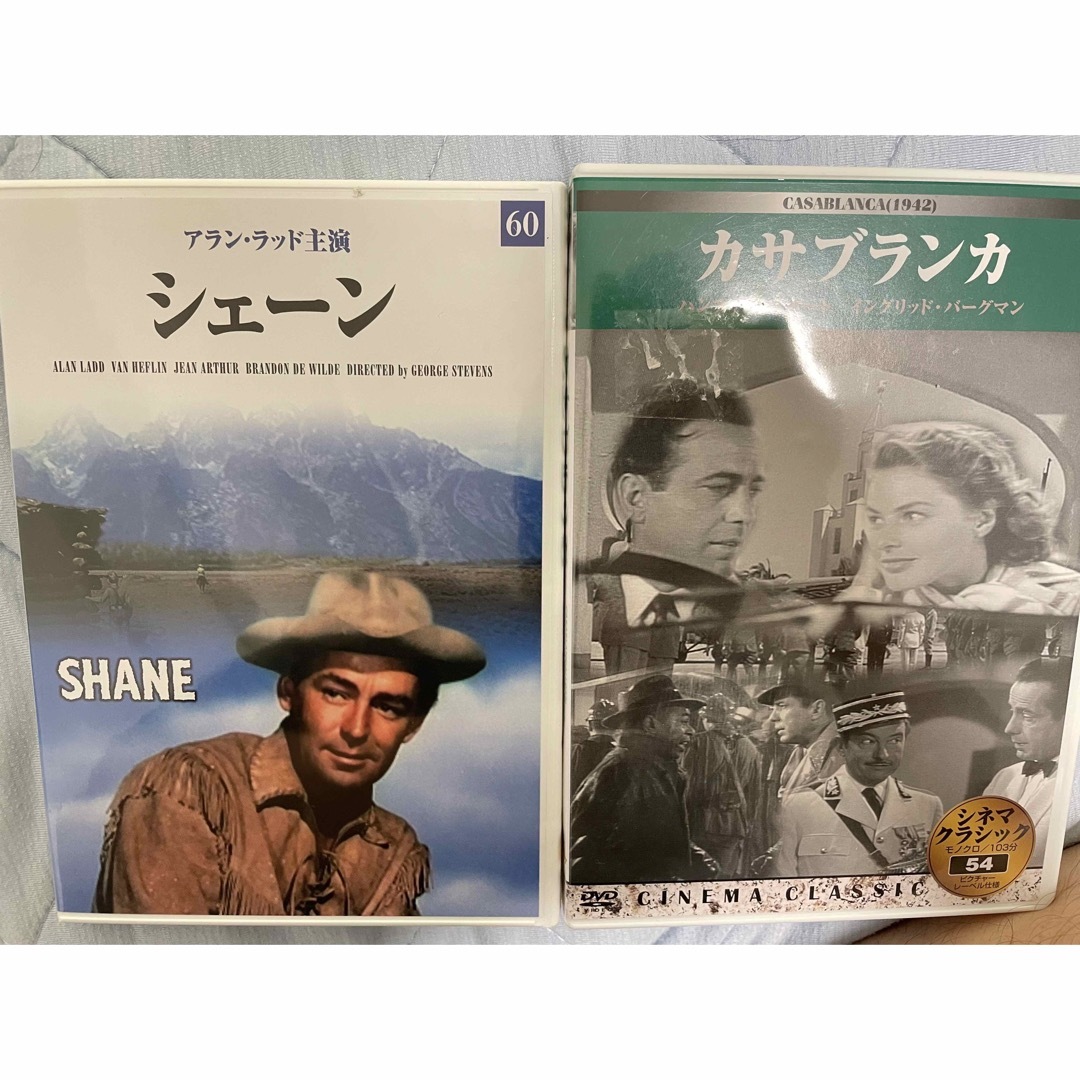 カサブランカ　SHANE 名作2本セット エンタメ/ホビーのDVD/ブルーレイ(外国映画)の商品写真