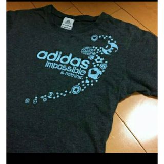 アディダス(adidas)のadidasインポッシブルダークグレーコットンT(Tシャツ(半袖/袖なし))