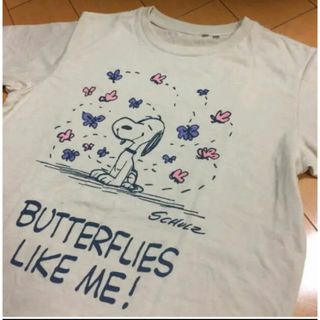 スヌーピー(SNOOPY)のスヌーピー✖︎UTアイボリーコットンT(Tシャツ(半袖/袖なし))