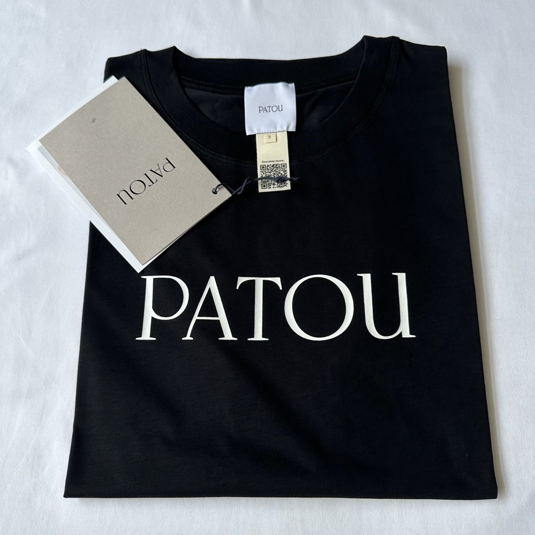 新品未着用 黒S PATOU オーガニックコットン パトゥロゴTシャツ