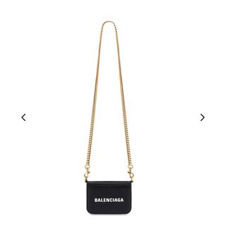 バレンシアガ(Balenciaga)の新品 BALENCIAGA バレンシアガ チェーンミニウォレット ブラック(財布)