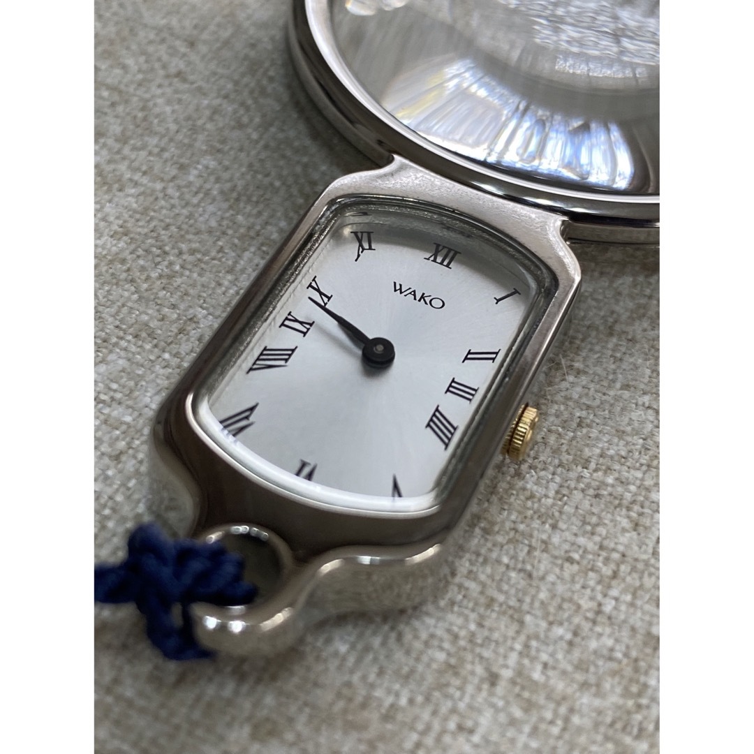 WAKOルーペ付き提げ時計　和装小物　懐中時計