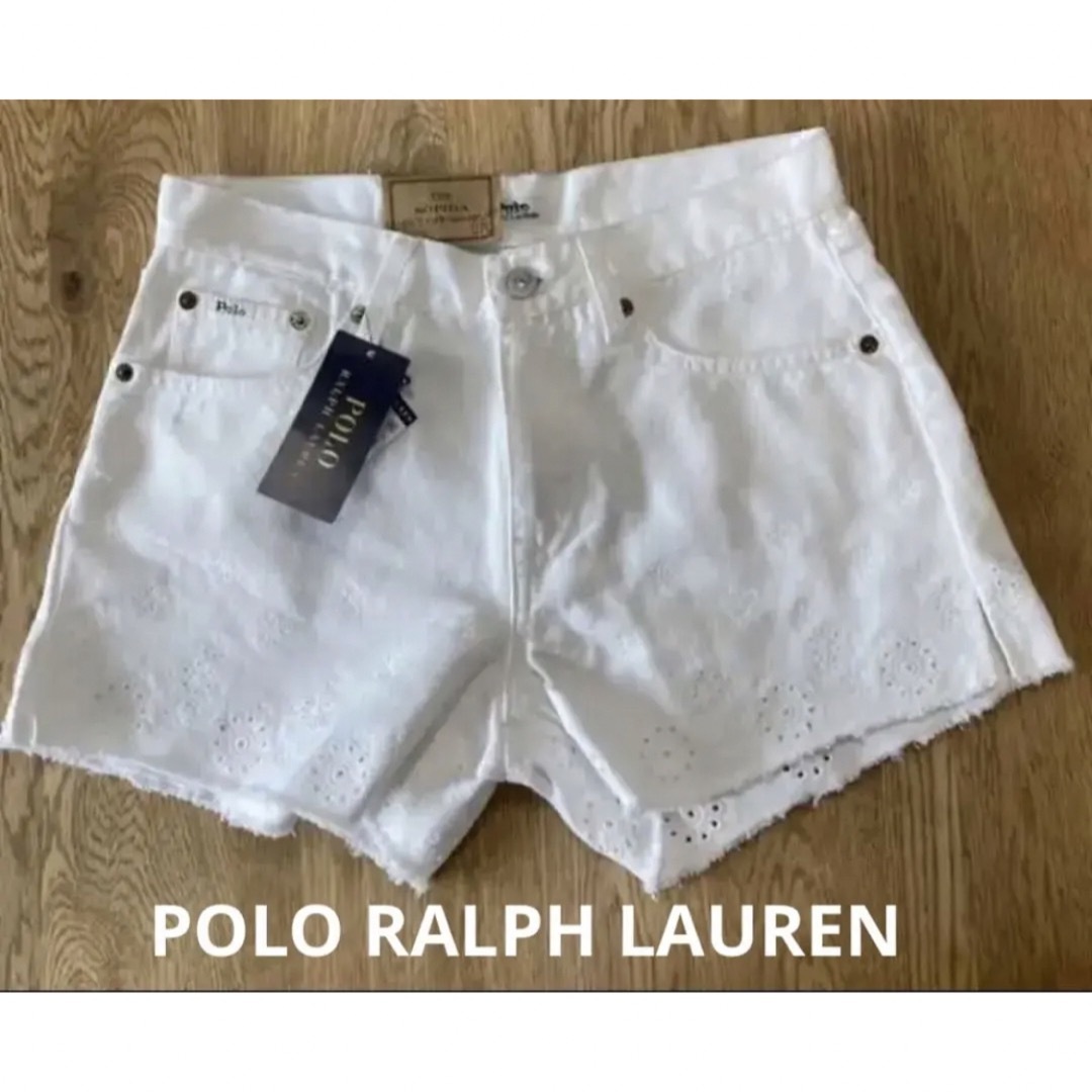 POLO ラルフローレン　ホワイトジーンズ　ショートパンツ　米国購入　新品
