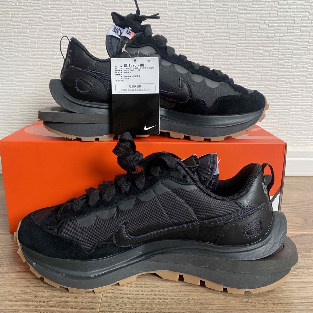 SACAI × NIKE VAPORWAFFLE BLACK&GUM 25cm