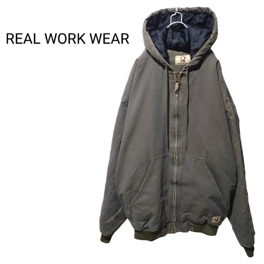 【REAL WORK WEAR】中綿入り ダック地アクティブジャケット S052