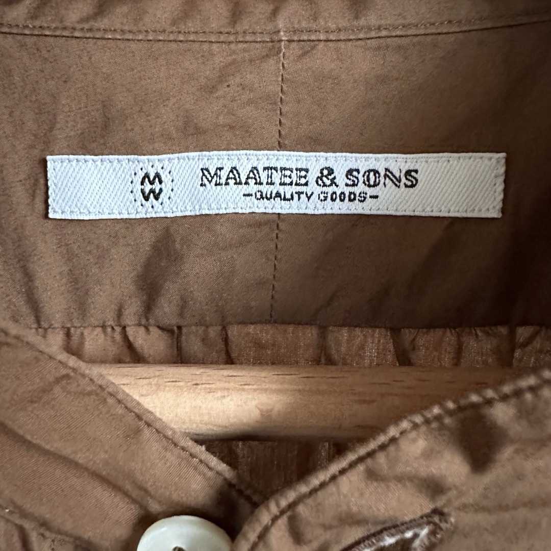 maatee&sons バンドカラーシャツ メンズのトップス(シャツ)の商品写真