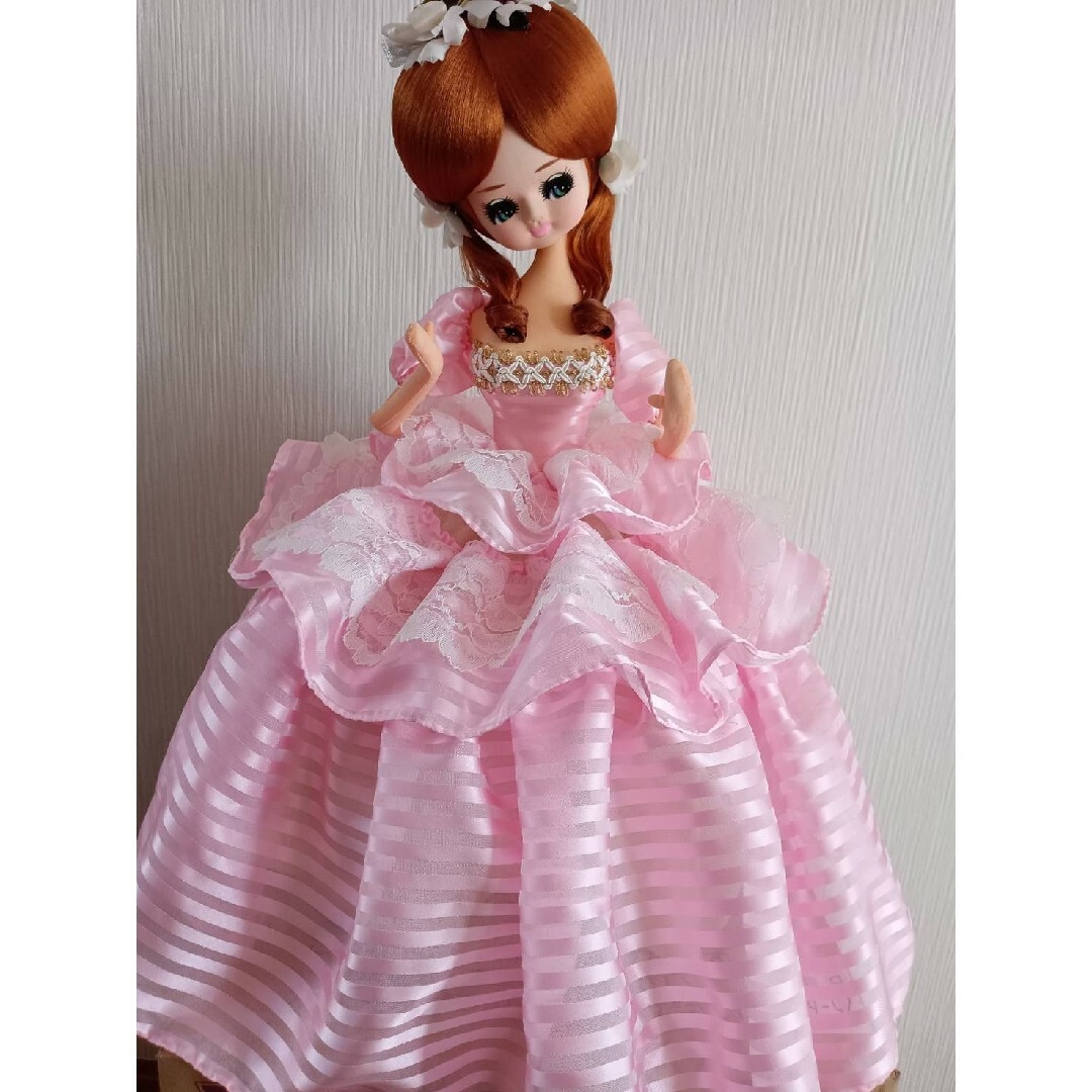 昭和レトロ フランス人形ピンクドレス