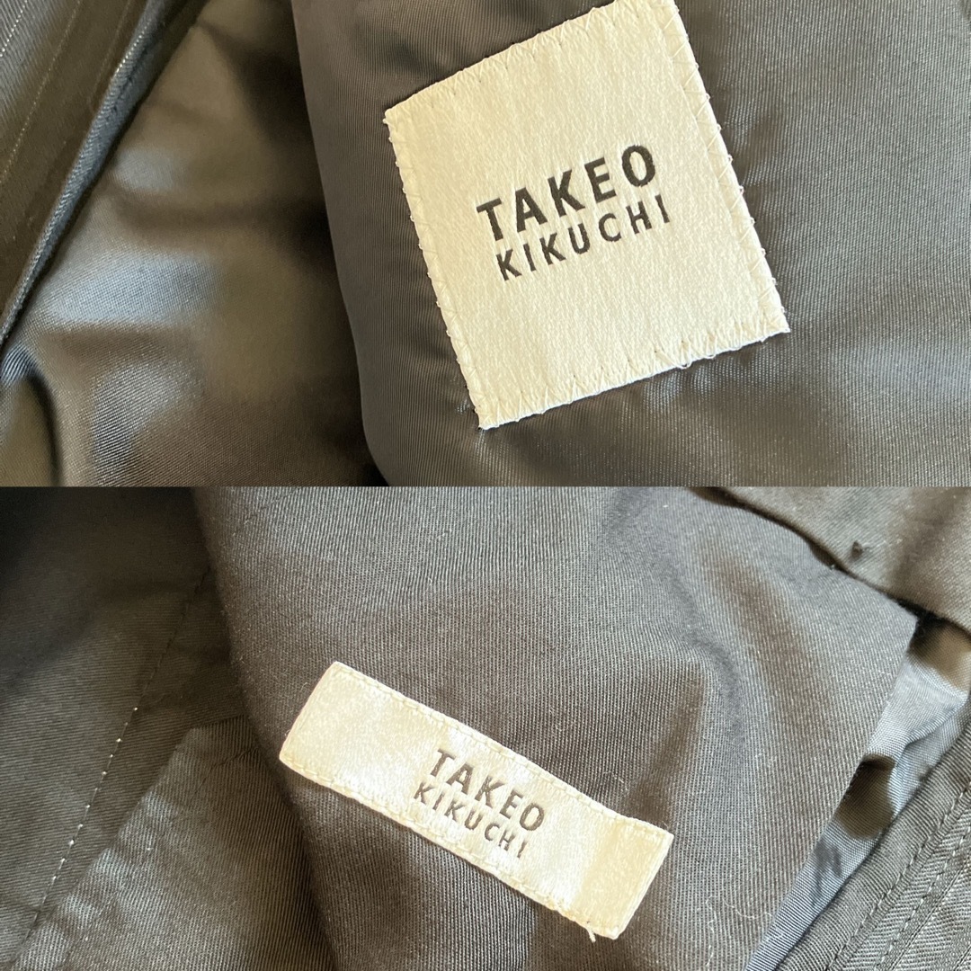 TAKEO KIKUCHI(タケオキクチ)の極美品 TAKEO KIKUCHI タケオキクチ セットアップ スーツ ブラック メンズのスーツ(セットアップ)の商品写真