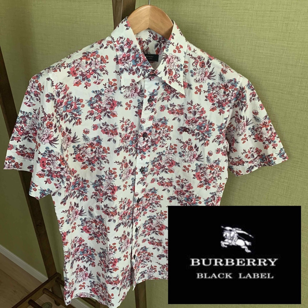 BURBERRY BLACK LABEL - BURBERRY BLACK LABEL 総柄シャツ 花柄の通販