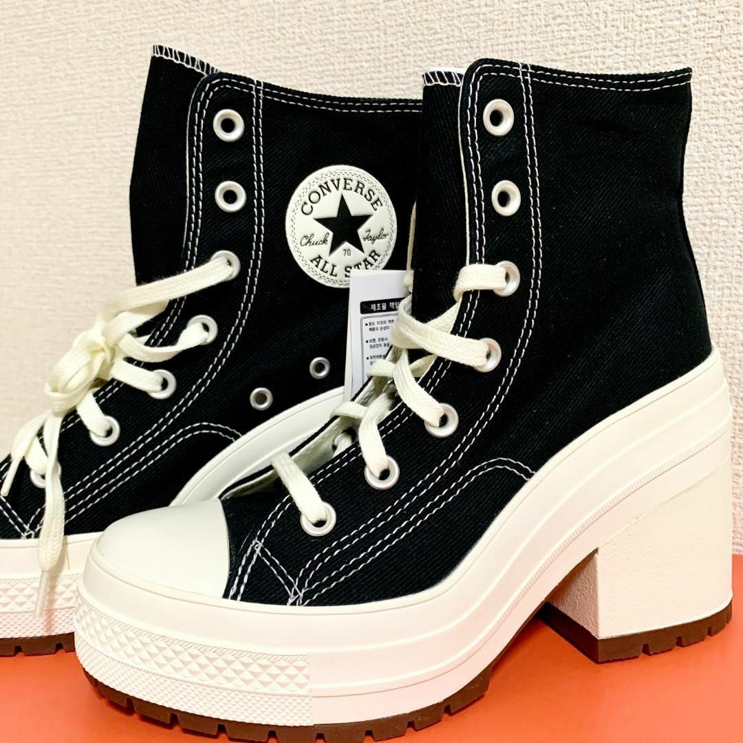 CONVERSE(コンバース)の【希少 日本未発売】新品未使用 コンバースチャックテイラー 厚底ハイヒール 韓国 レディースの靴/シューズ(スニーカー)の商品写真