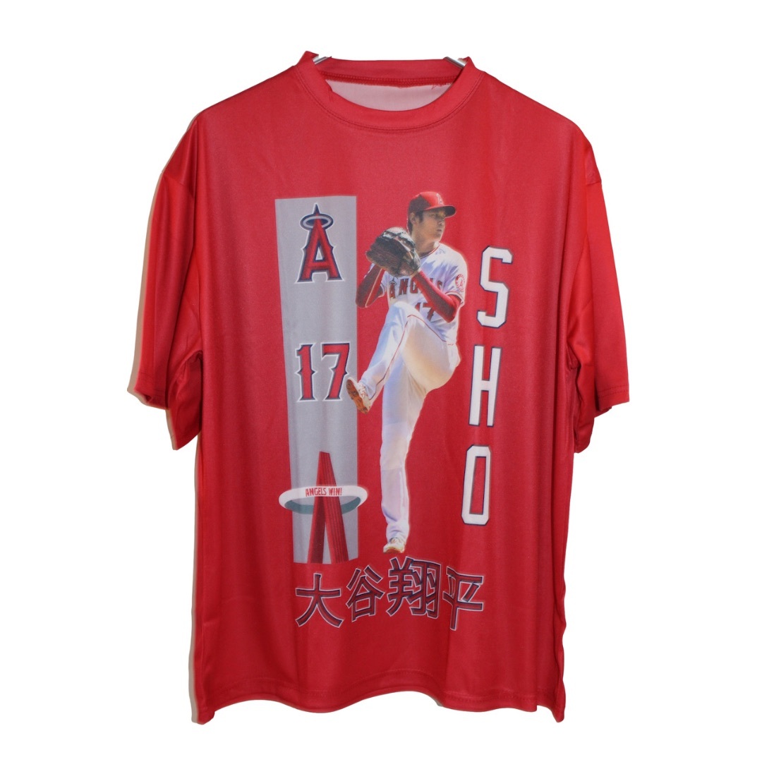 大谷翔平 選手　 MVP Tシャツ MLB最優秀選手　レッド　XL