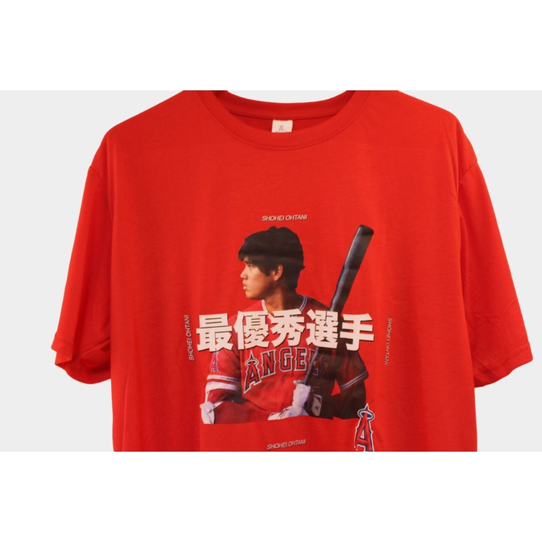 大谷翔平 選手　 MVP Tシャツ MLB最優秀選手　レッド　XL