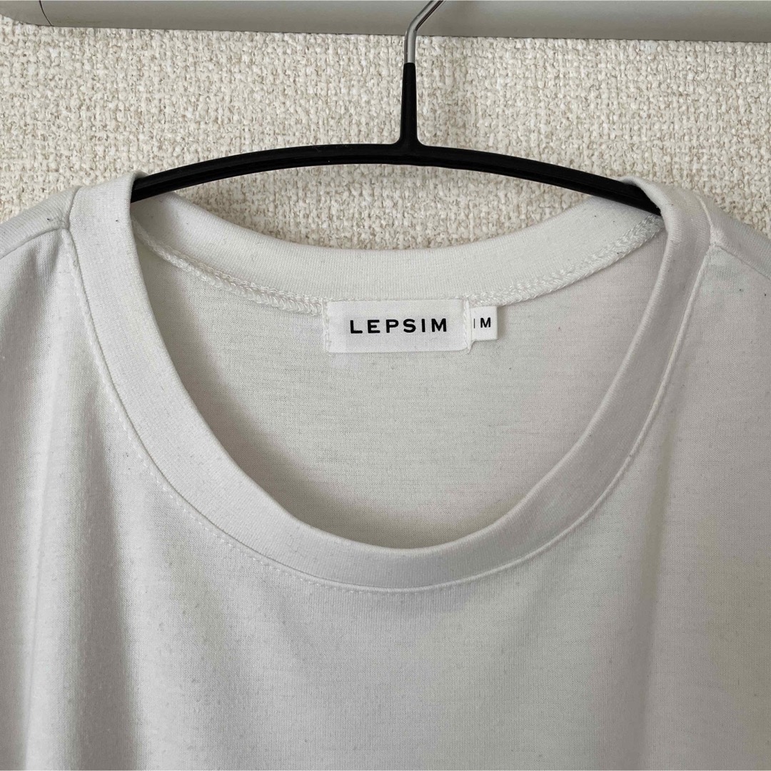 LEPSIM(レプシィム)のLEPSIM 白トップス M レディースのトップス(カットソー(半袖/袖なし))の商品写真