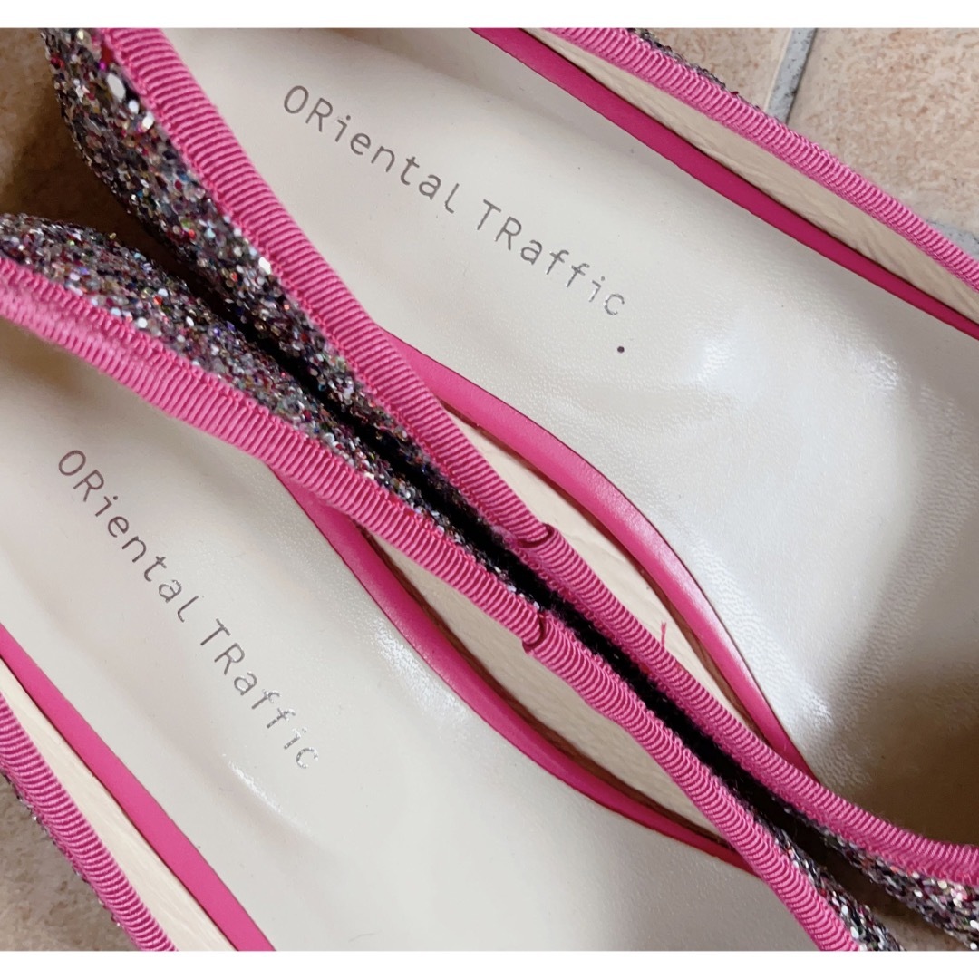 ORiental TRaffic(オリエンタルトラフィック)の美品 オリエンタルトラフィック スパンコール バレエシューズ 36 レディースの靴/シューズ(バレエシューズ)の商品写真