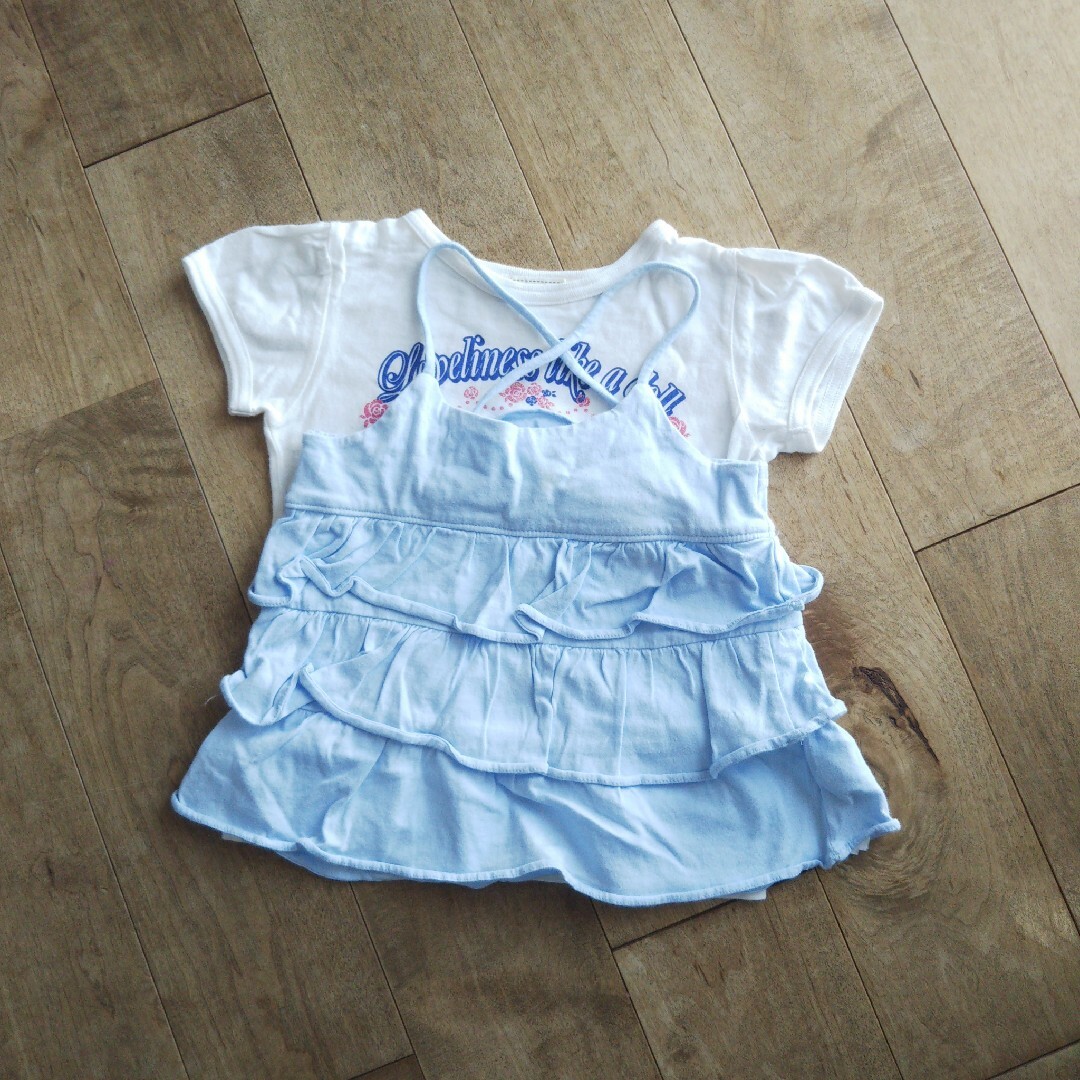 GAP(ギャップ)のGAP フリルキャミ Tシャツ 100 キッズ/ベビー/マタニティのキッズ服女の子用(90cm~)(Tシャツ/カットソー)の商品写真