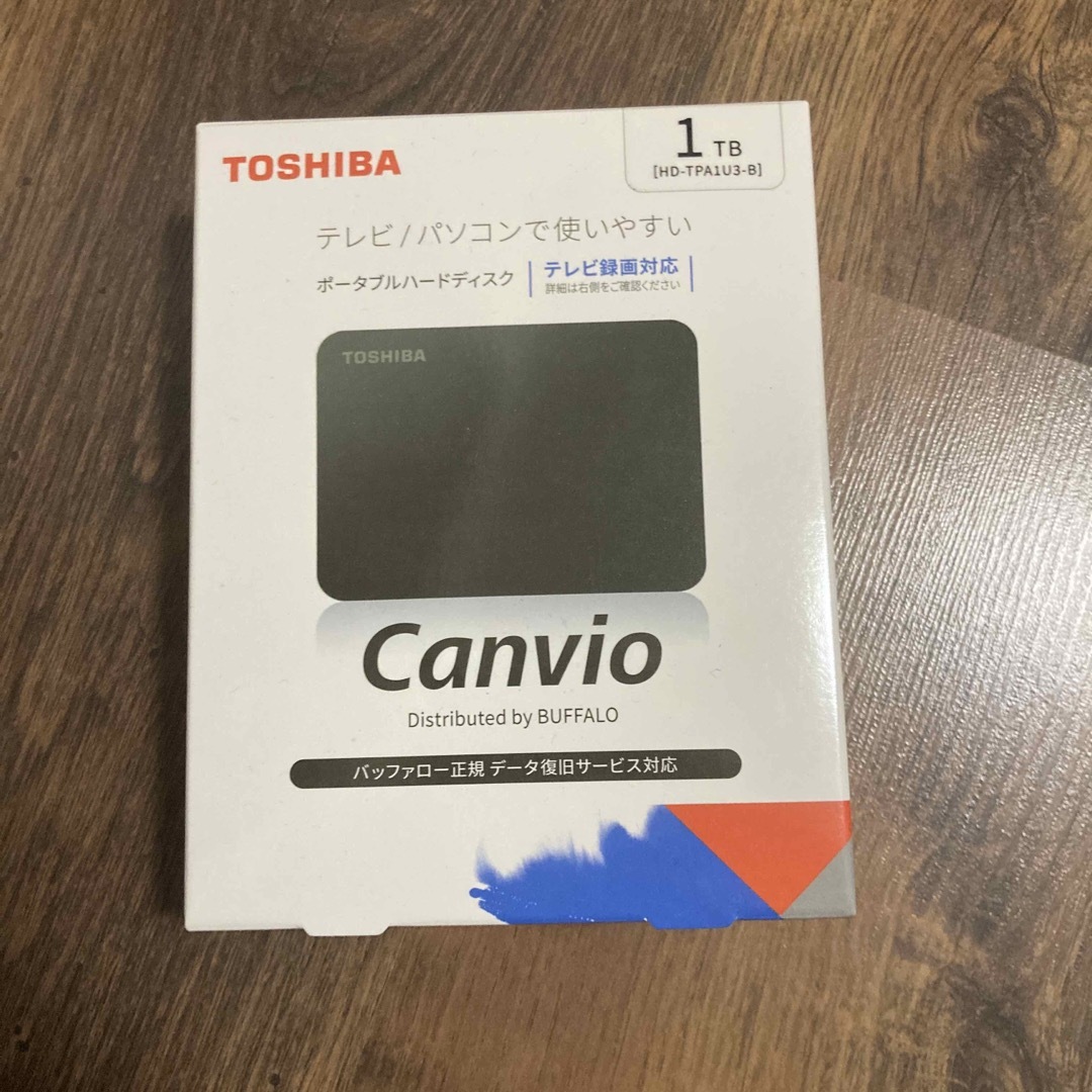 TOSHIBA ポータブルHDD HD-TPA1U3-B