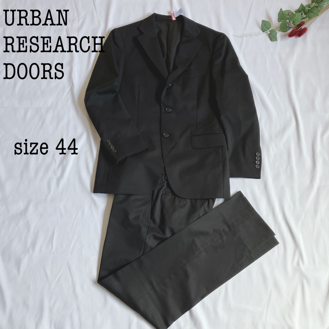 春夏新作 極美品 URBAN RESEARCH DOORS セットアップ スーツ ブラック