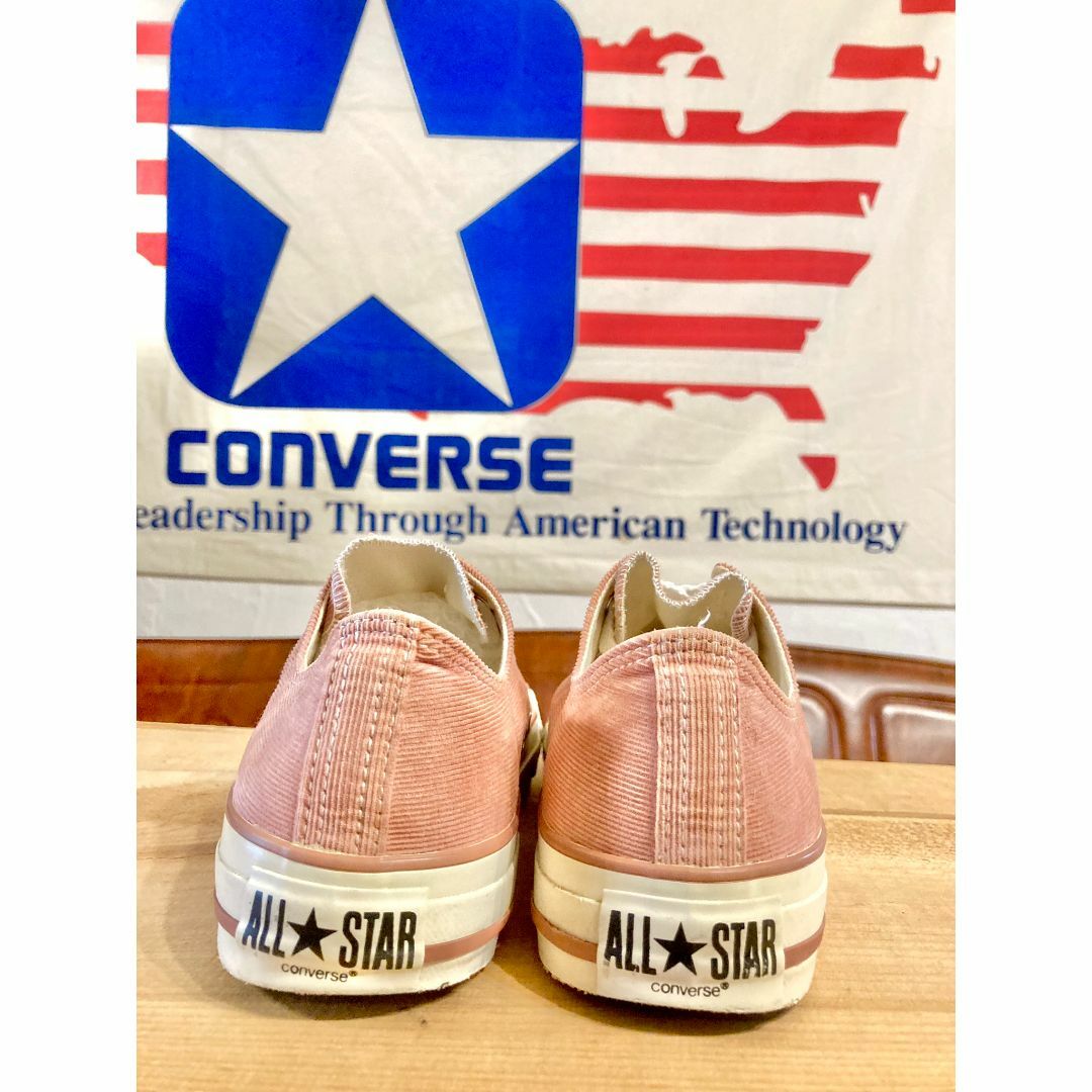 CONVERSE(コンバース)の★希少レア!コンバース オールスター コーデュロイ ピンク ビンテージ 237★ レディースの靴/シューズ(スニーカー)の商品写真