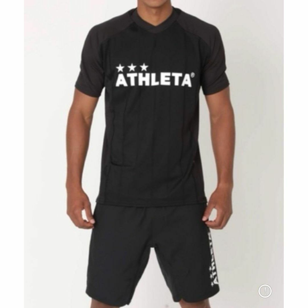 新品ATHLETA アスレタジュニア半袖プラクティス上下セット150サイズbk