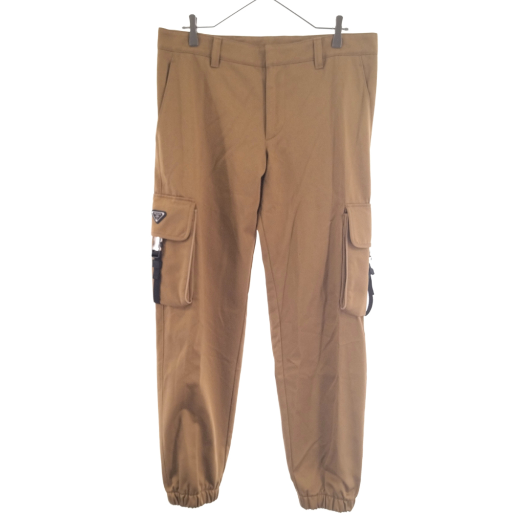 PRADA プラダ SPH130 S211 1UPX PANTALONE CHINO CAMMELLO コットン 三角ロゴプレート チノロングパンツ ブラウン