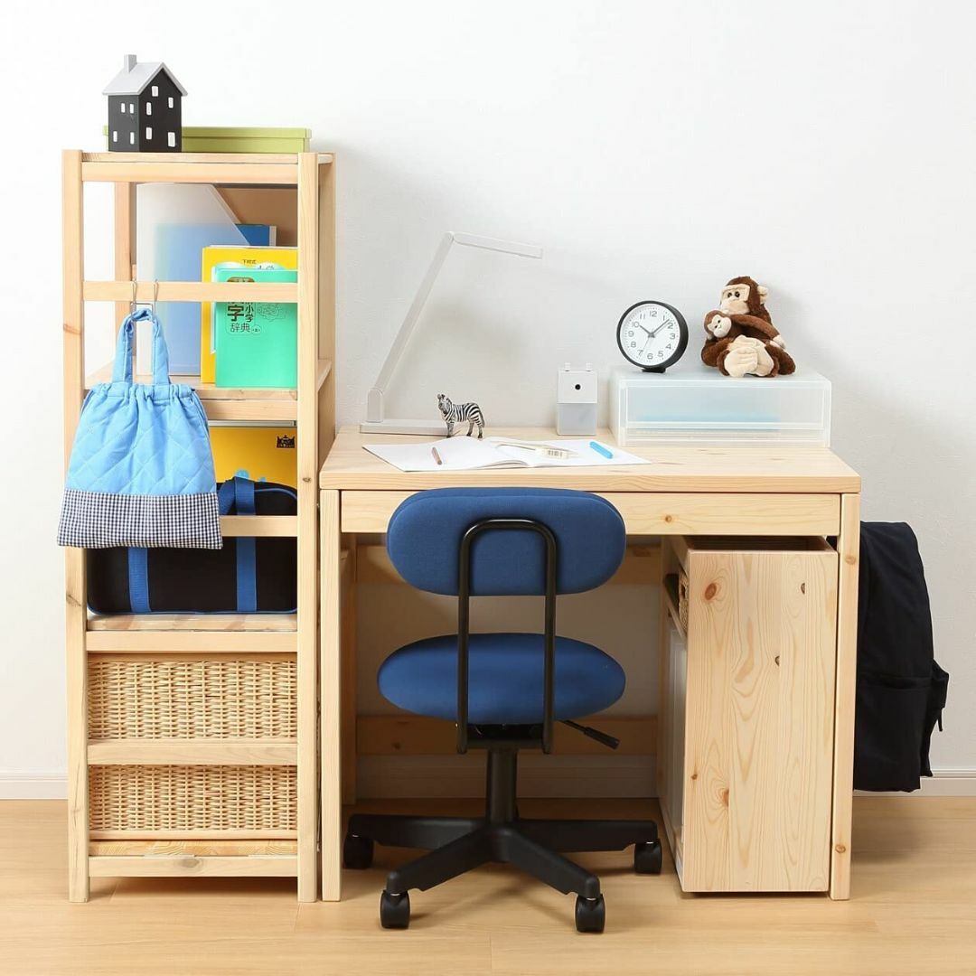 無印良品 パイン材デスク 幅86×奥行58×高さ70cm 12058458 無色の通販
