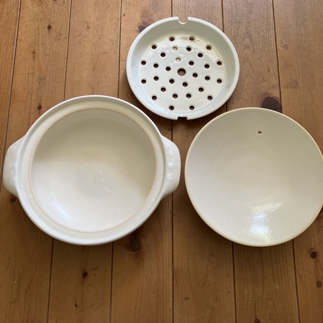 MUJI (無印良品) - 土鍋 無印良品 MUJI 蒸し皿付きの通販 by MUJI (無印良品) - 土鍋 無印良品 MUJI 蒸し皿付きの通販 by