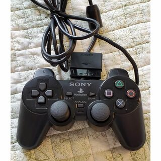 プレイステーション2(PlayStation2)のPS2コントローラー 純正品 ブラック(家庭用ゲーム機本体)