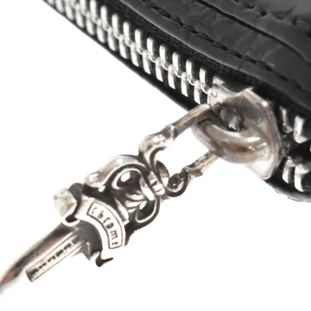 CHROME HEARTS クロムハーツ REC F ZIP ALLIGATOR/ ラウンドジップレザー財布 ブラック