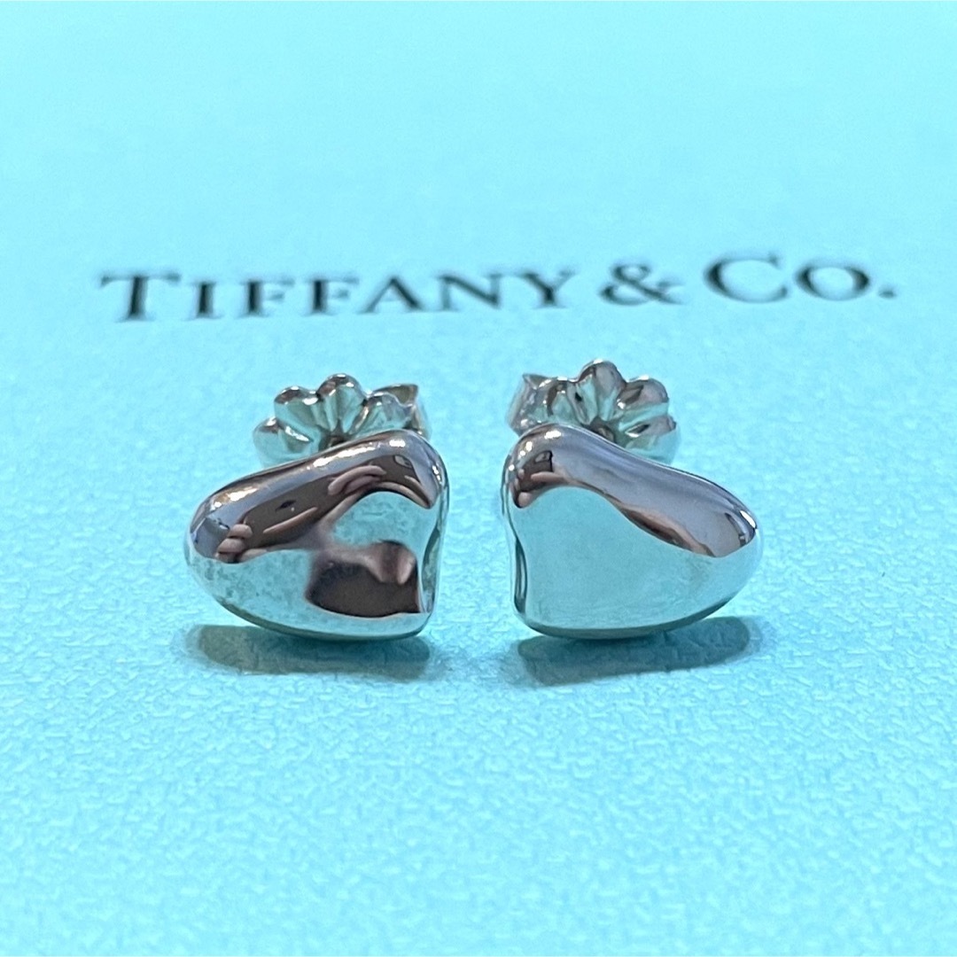 【美品】Tiffany & Co. フルハート ピアス スターリングシルバー