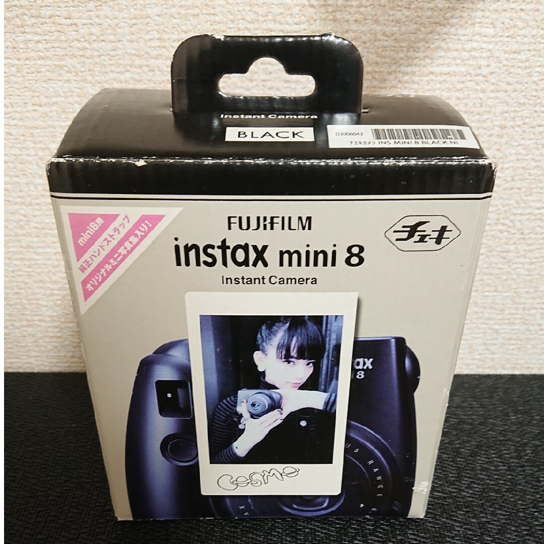 富士フイルム(フジフイルム)の【動作確認済】FUJIFILM チェキ instax mini 8 ブラック スマホ/家電/カメラのカメラ(その他)の商品写真