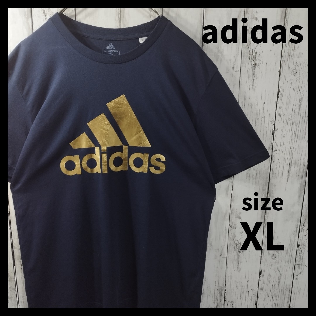 adidas パフォーマンスロゴ プリントTシャツ 半袖 ビッグサイズ