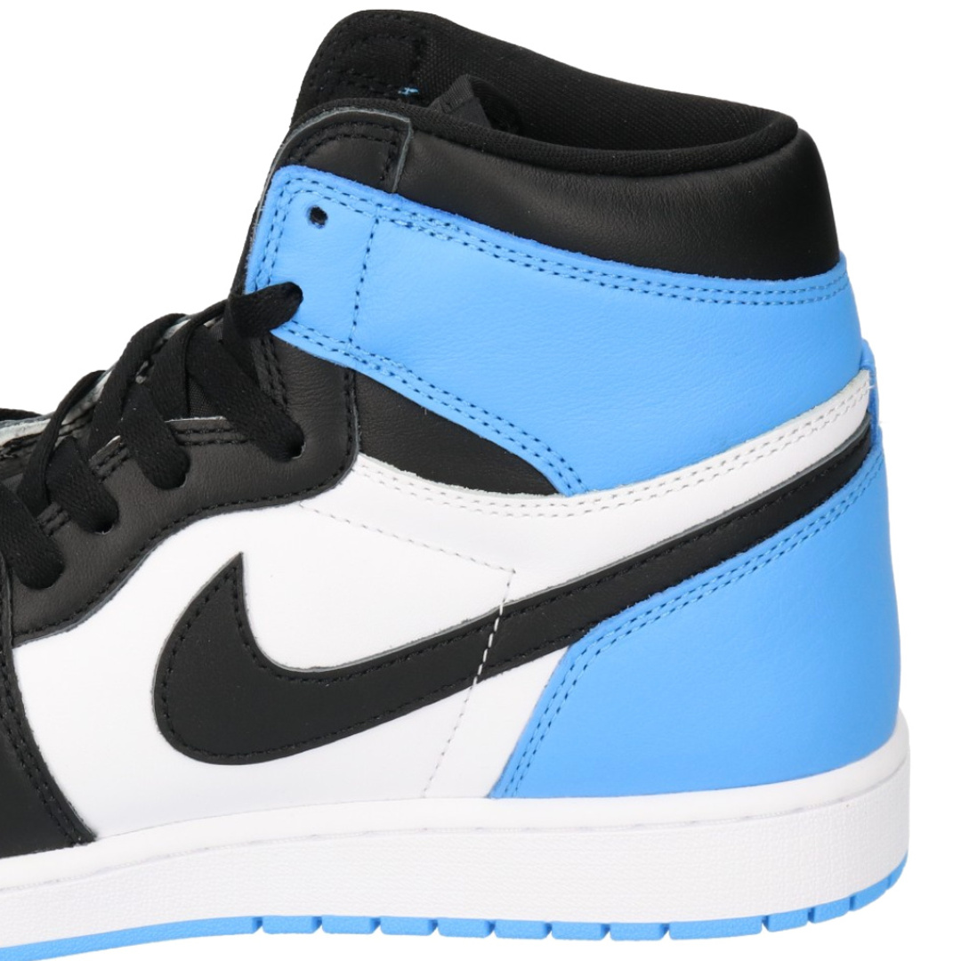 NIKE ナイキ AIR JORDAN 1 RETRO HI OG University Blue DZ5485-400 エアジョーダン1ハイ ユニバーシティブルー ハイカットスニーカー つま黒 UNC ライトブルー 30cm/US12