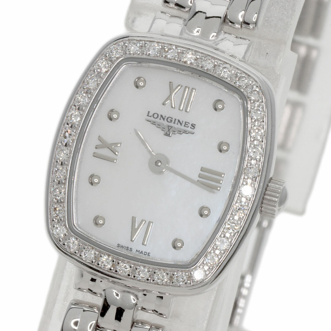 LONGINES L4.230.7 ダイヤモンドベゼル 腕時計 K18WG K18WG ダイヤモンド レディース