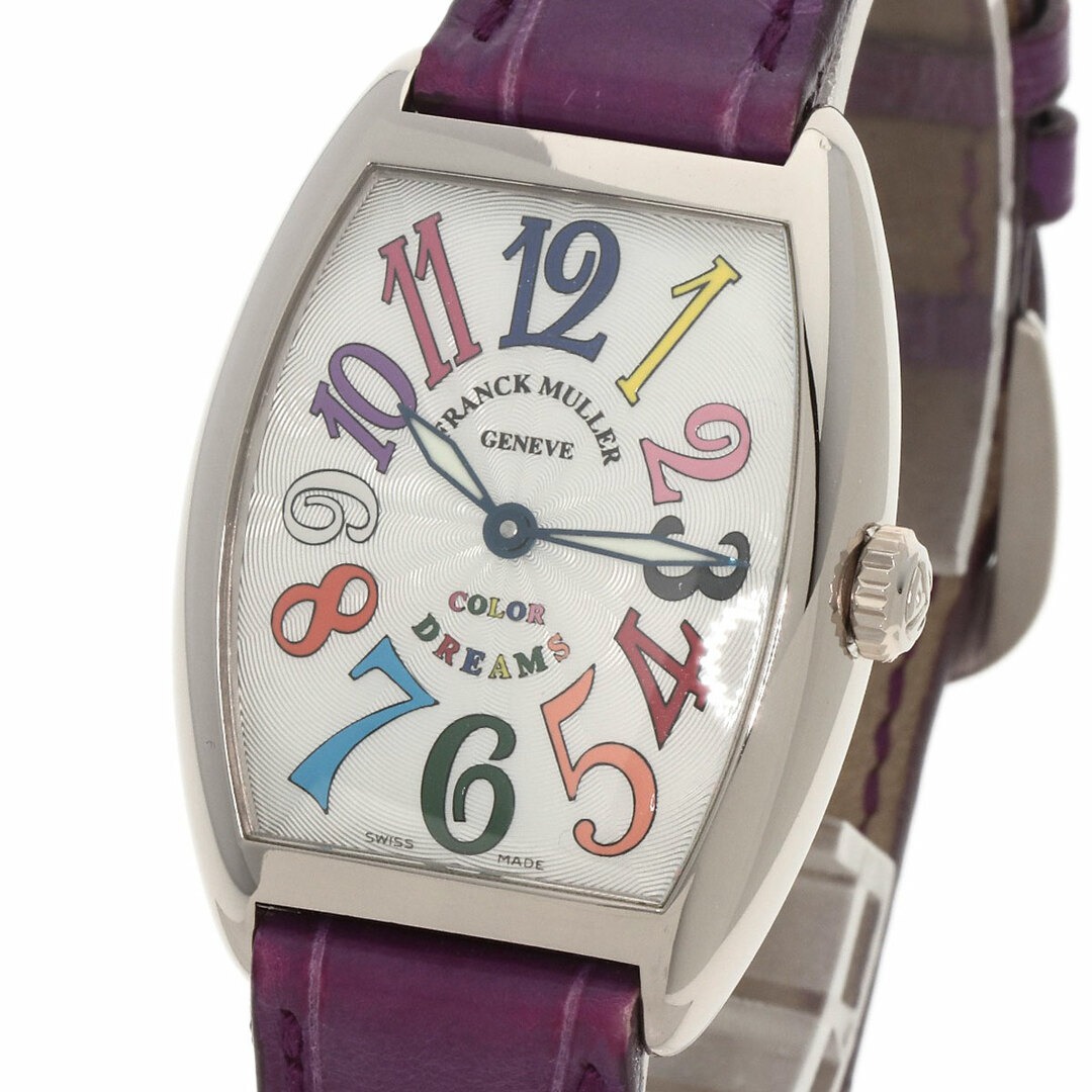 FRANCK MULLER(フランクミュラー)のFRANCK MULLER 7502QZ トノウカーベックス カラードリーム 腕時計 K18WG 革 レディース レディースのファッション小物(腕時計)の商品写真