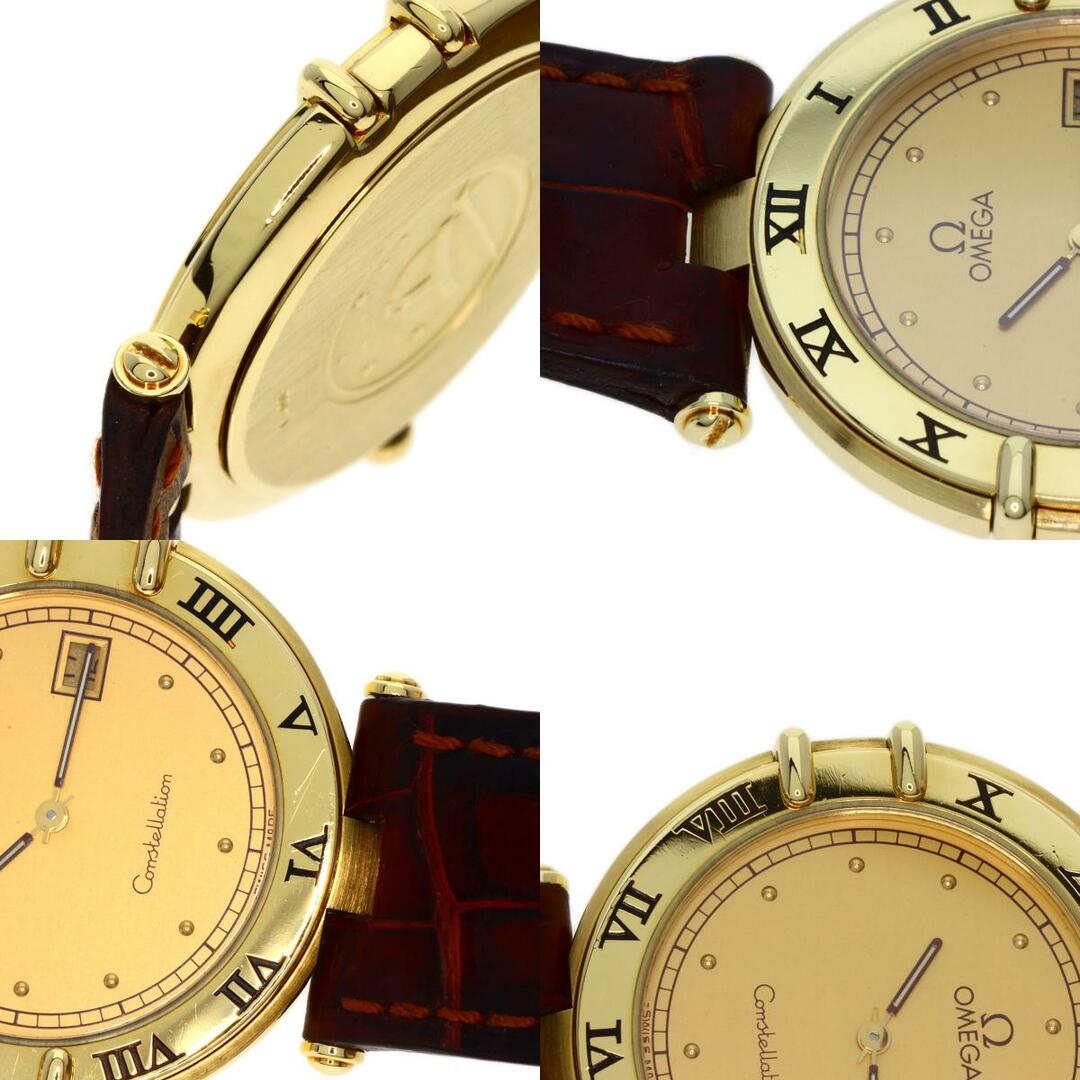 OMEGA コンステレーション 腕時計 K18YG 革 メンズ